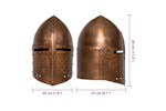 vidaXL Medieval Knight Helmet Antique Replica Larp Copper Steel vidaXL Medieval Knight Helmet Antique Replica Larp Copper Steel