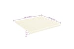 vidaXL Replacement Fabric For Awning Cream 4x3.5 M vidaXL Replacement Fabric For Awning Cream 4x3.5 M