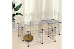 PawHut Modular Metal Wire Pet Playpen | Black PawHut Modular Metal Wire Pet Playpen | Black