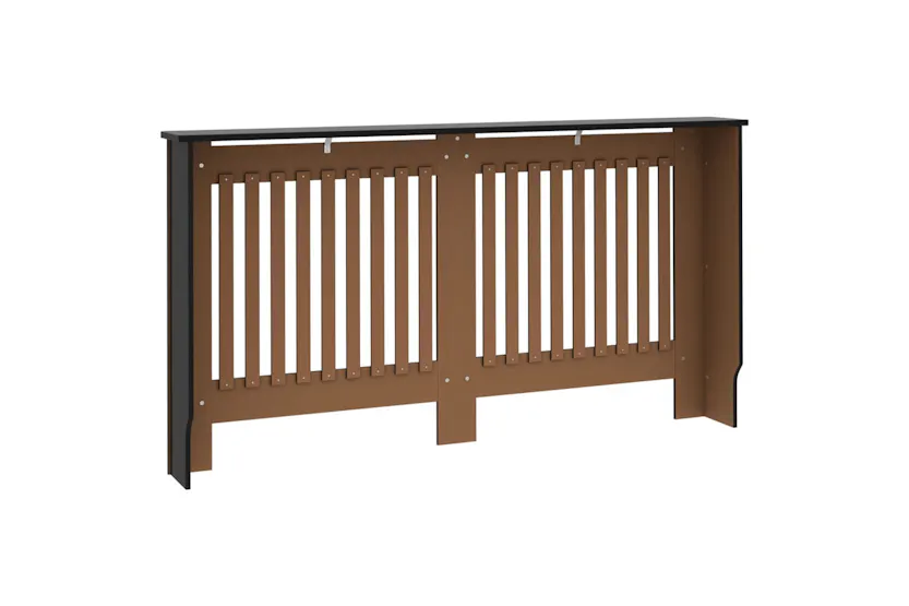vidaXL Radiator Cover Black 152x19x81.5cm Mdf vidaXL Radiator Cover Black 152x19x81.5cm Mdf