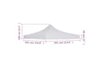 vidaXL Party Tent Roof 3x3 M White vidaXL Party Tent Roof 3x3 M White