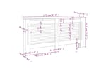 vidaXL Radiator Cover Anthracite 172x19x81.5cm Mdf vidaXL Radiator Cover Anthracite 172x19x81.5cm Mdf