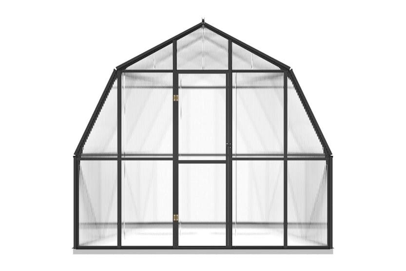 vidaXL Greenhouse With Base Frame Anthracite 6.43 M2 Aluminium vidaXL Greenhouse With Base Frame Anthracite 6.43 M2 Aluminium
