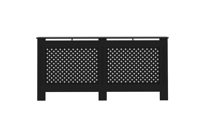 vidaXL Radiator Cover Black 172x19x81.5cm Mdf vidaXL Radiator Cover Black 172x19x81.5cm Mdf