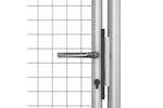 vidaXL Garden Gate Galvanised Steel 105x200cm Silver vidaXL Garden Gate Galvanised Steel 105x200cm Silver