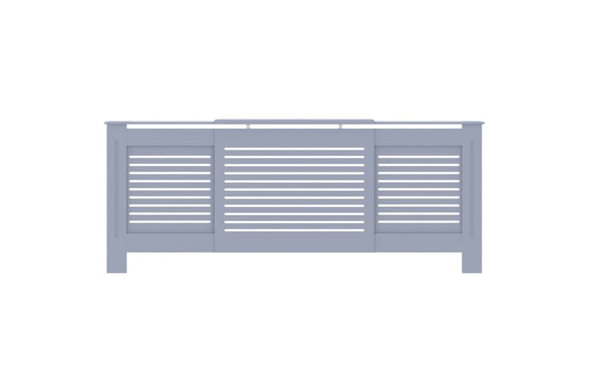vidaXL Mdf Radiator Cover Grey 205cm vidaXL Mdf Radiator Cover Grey 205cm