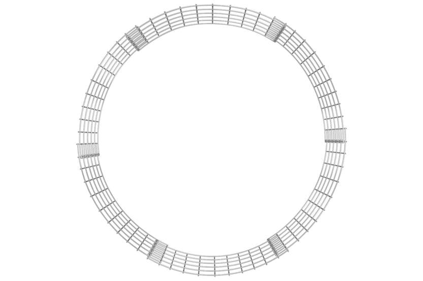 vidaXL Circular Gabion Pole Galvanised Steel 100x50cm vidaXL Circular Gabion Pole Galvanised Steel 100x50cm