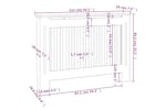 vidaXL Radiator Cover Anthracite 112x19x81.5cm Mdf vidaXL Radiator Cover Anthracite 112x19x81.5cm Mdf