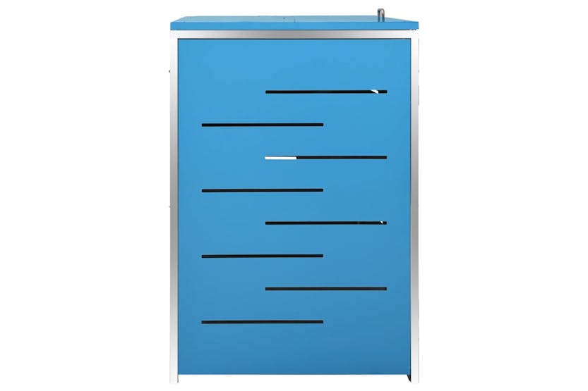 vidaXL Triple Wheelie Bin Shed 207x77.5x112.5cm Stainless Steel vidaXL Triple Wheelie Bin Shed 207x77.5x112.5cm Stainless Steel