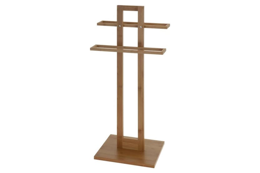 Bathroom Solutions Towel Holder Bamboo 38x32.5x70 Cm Bathroom Solutions Towel Holder Bamboo 38x32.5x70 Cm
