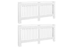 vidaXL Radiator Covers 2 Pcs White Mdf 172cm vidaXL Radiator Covers 2 Pcs White Mdf 172cm