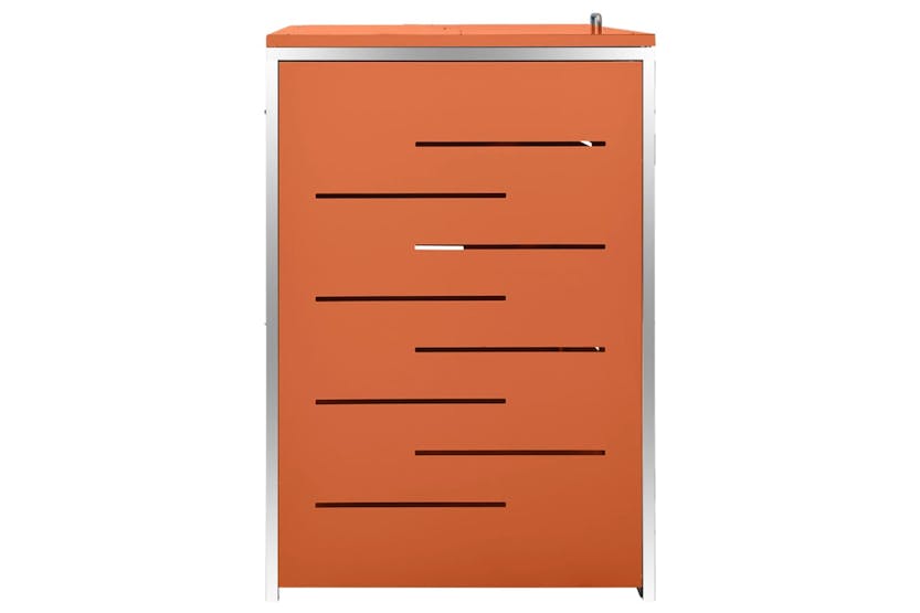 vidaXL Quadruple Wheelie Bin Shed 276.5x77.5x112.5cm Stainless Steel vidaXL Quadruple Wheelie Bin Shed 276.5x77.5x112.5cm Stainless Steel