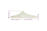 vidaXL Party Tent Roof 3x3 M Cream vidaXL Party Tent Roof 3x3 M Cream