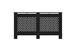 vidaXL Radiator Cover Black 152x19x81.5cm Mdf vidaXL Radiator Cover Black 152x19x81.5cm Mdf