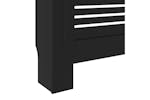 vidaXL Mdf Radiator Cover Black 205cm vidaXL Mdf Radiator Cover Black 205cm