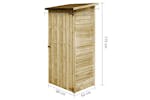 vidaXL Garden Tool Shed Impregnated Pinewood 88x76x175cm vidaXL Garden Tool Shed Impregnated Pinewood 88x76x175cm