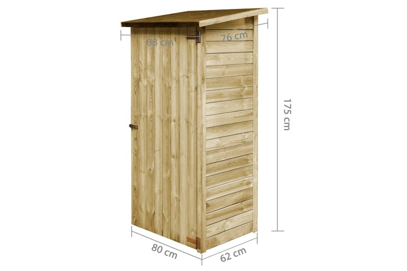 vidaXL Garden Tool Shed Impregnated Pinewood 88x76x175cm vidaXL Garden Tool Shed Impregnated Pinewood 88x76x175cm