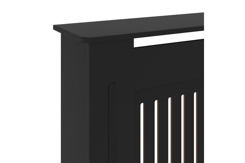 vidaXL Mdf Radiator Cover Black 205cm vidaXL Mdf Radiator Cover Black 205cm