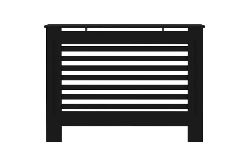 vidaXL Radiator Cover Black 112x19x81.5cm Mdf vidaXL Radiator Cover Black 112x19x81.5cm Mdf