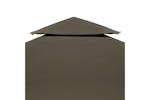 vidaXL 2-tier Gazebo Top Cover 310 G/m2 3x3 M Taupe vidaXL 2-tier Gazebo Top Cover 310 G/m2 3x3 M Taupe