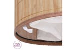 vidaXL Bamboo Laundry Bin Round Natural vidaXL Bamboo Laundry Bin Round Natural