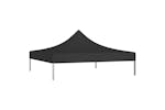 vidaXL Party Tent Roof 3x3 M Black 270 G/m2 vidaXL Party Tent Roof 3x3 M Black 270 G/m2