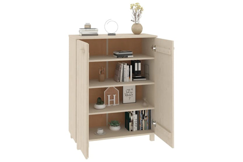 vidaXL Shoe Cabinet Hamar Honey Brown 85x40x108cm Solid Wood Pine vidaXL Shoe Cabinet Hamar Honey Brown 85x40x108cm Solid Wood Pine