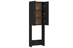vidaXL Washing Machine Cabinet Black 64x25.5x190cm vidaXL Washing Machine Cabinet Black 64x25.5x190cm