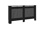 vidaXL Radiator Cover Black 152x19x81.5cm Mdf vidaXL Radiator Cover Black 152x19x81.5cm Mdf