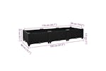 vidaXL Raised Bed 120x40x23cm Polypropylene vidaXL Raised Bed 120x40x23cm Polypropylene