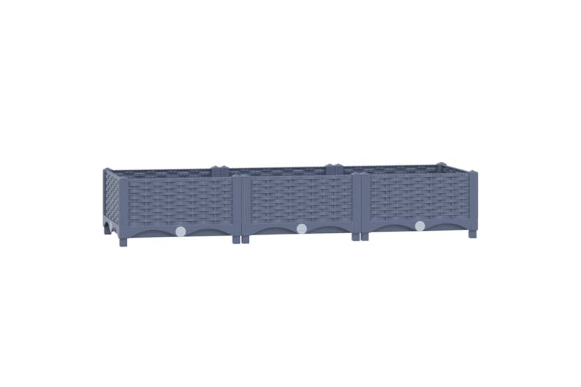 vidaXL Raised Bed 120x40x23cm Polypropylene vidaXL Raised Bed 120x40x23cm Polypropylene