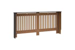 vidaXL Radiator Cover Black 172x19x81.5cm Mdf vidaXL Radiator Cover Black 172x19x81.5cm Mdf