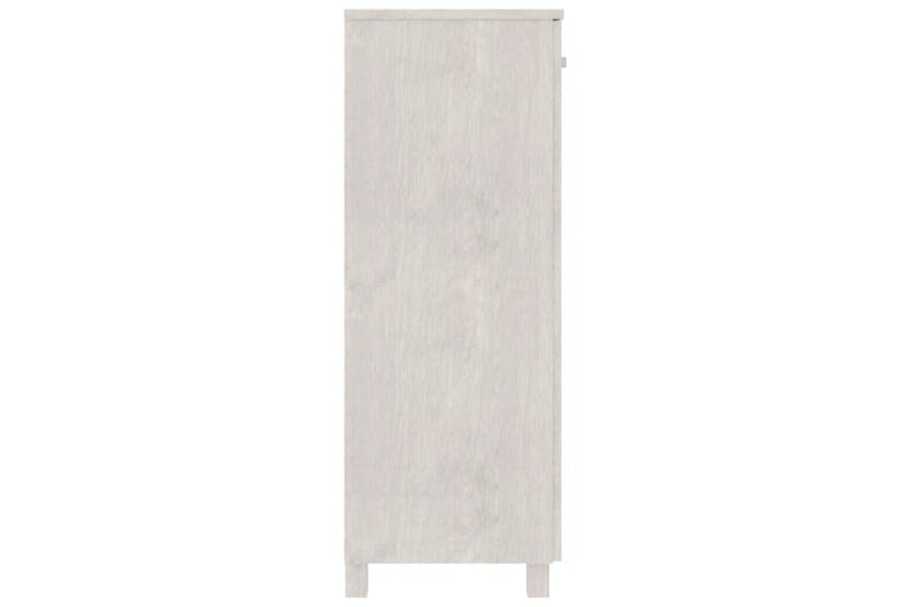 vidaXL Shoe Cabinet Hamar White 85x40x108cm Solid Wood Pine vidaXL Shoe Cabinet Hamar White 85x40x108cm Solid Wood Pine