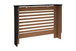 vidaXL Radiator Cover Black 112x19x81.5cm Mdf vidaXL Radiator Cover Black 112x19x81.5cm Mdf