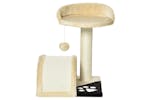 Pawhut Cat Tree Scratching Post | Beige Pawhut Cat Tree Scratching Post | Beige