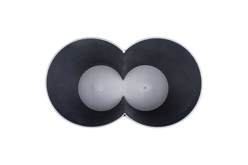 vidaXL Duo Bin Trash Can Black 50 L vidaXL Duo Bin Trash Can Black 50 L