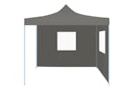 vidaXL Foldable Party Tent Pop-up With 2 Sidewalls 3x3 M Anthracite vidaXL Foldable Party Tent Pop-up With 2 Sidewalls 3x3 M Anthracite