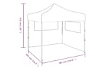 vidaXL Foldable Party Tent Pop-up With 2 Sidewalls 3x3 M Anthracite vidaXL Foldable Party Tent Pop-up With 2 Sidewalls 3x3 M Anthracite