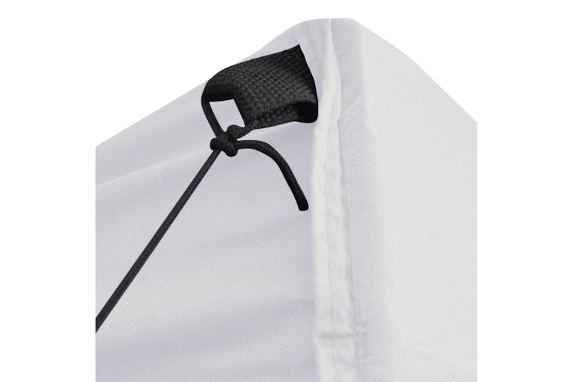 vidaXL Professional Folding Party Tent With 4 Sidewalls 2x2 M Steel White vidaXL Professional Folding Party Tent With 4 Sidewalls 2x2 M Steel White