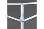 vidaXL Foldable Party Tent Pop-up With 4 Sidewalls 3x3 M Anthracite vidaXL Foldable Party Tent Pop-up With 4 Sidewalls 3x3 M Anthracite