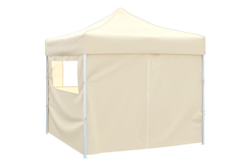vidaXL Foldable Tent 3x3 M With 4 Walls Cream vidaXL Foldable Tent 3x3 M With 4 Walls Cream