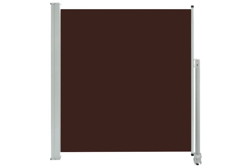 vidaXL Patio Retractable Side Awning 140 X 300cm Brown vidaXL Patio Retractable Side Awning 140 X 300cm Brown