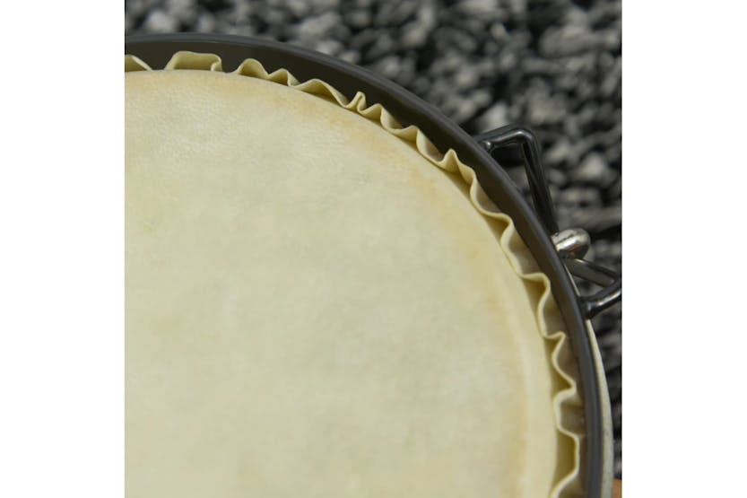 Homcom Wooden Bongo Drum Set with Carry Bag | Brown Homcom Wooden Bongo Drum Set with Carry Bag | Brown