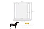 PawHut Auto Close Dog Barrier for House | White PawHut Auto Close Dog Barrier for House | White