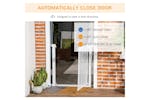 PawHut Auto Close Dog Barrier for House | White PawHut Auto Close Dog Barrier for House | White