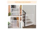 PawHut Auto Close Dog Barrier for House | White PawHut Auto Close Dog Barrier for House | White