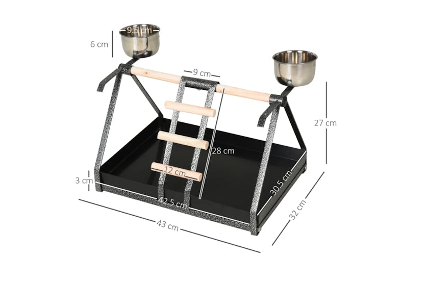 PawHut Bird Feeder Bird Table Station | Black PawHut Bird Feeder Bird Table Station | Black
