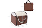 PawHut Small Dog Carrier | Brown PawHut Small Dog Carrier | Brown