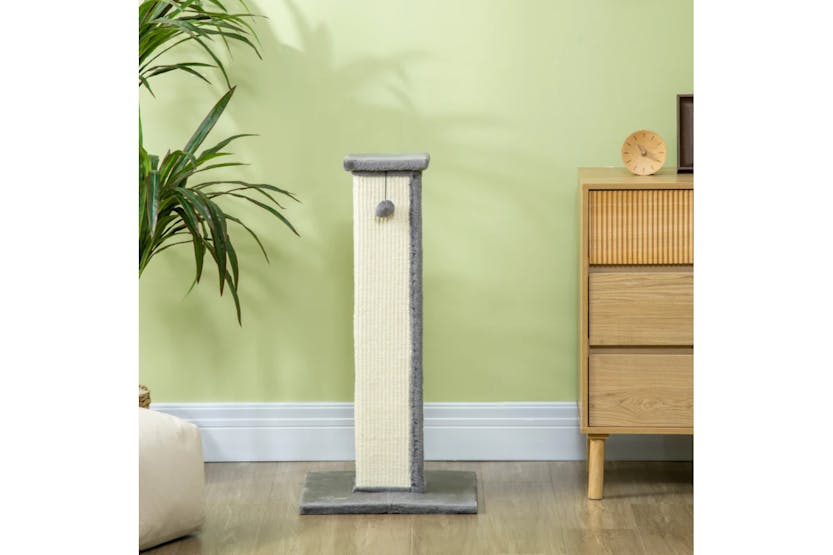 PawHut Vertical Full Scratcher with Natural Sisal Rope | Multi PawHut Vertical Full Scratcher with Natural Sisal Rope | Multi