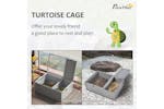 PawHut Outdoor Tortoise Enclosure with Weather Protection | Grey PawHut Outdoor Tortoise Enclosure with Weather Protection | Grey